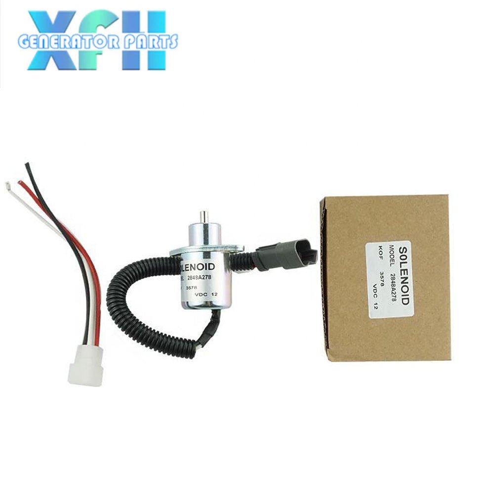 12V Shut Down Solenoid 2848A275 for Perkins 700 SERIES - XFH generator parts