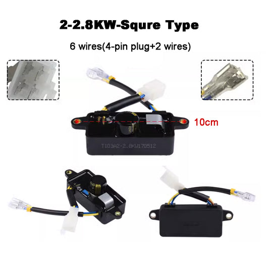 Single Phase Three Phases 6 8 Wires Gasoline Generator AVR 2KW 3KW 4KW 5KW 6KW 7KW 8KW