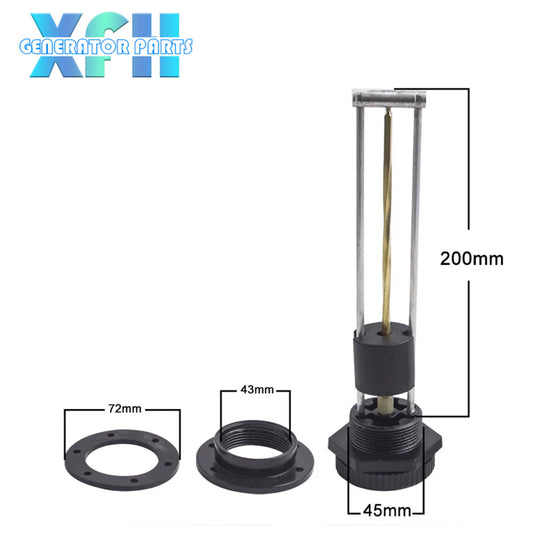New 120mm to 350mm Oil Flow Float Tank Fuel Level Sensor M120-M350 for Diesel Generator