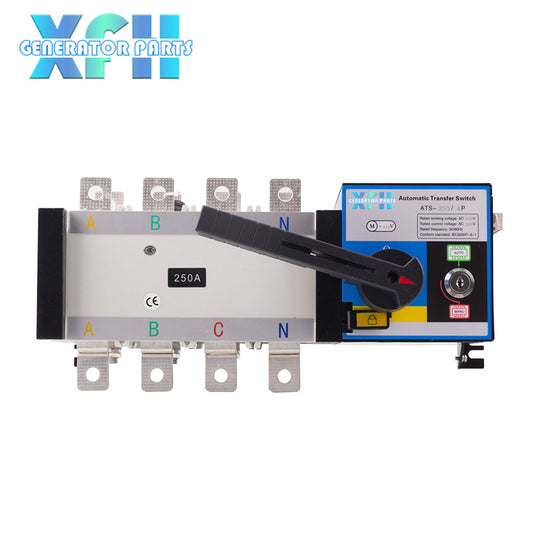 3P 4P ATS 400A 630A 800A 1000A 1250A 1600A 2000A 2500A 3200A Dual Power Automatic Transfer Switch Universal 220V AC Diesel Generator Part Electric Circuit Breaker Switch