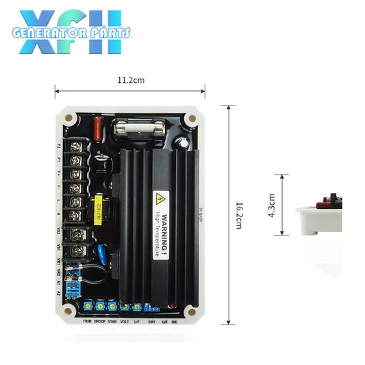 AVR ADVR-16 Automatic Voltage Regulator Voltage Stabilizer Replacement for Diesel Genset Generator Parts & Accessories Advr16