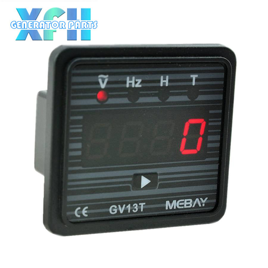 Mebay GV13T Diesel Generator Digital Meter AC Voltage Frequency Running Time Hour Meter