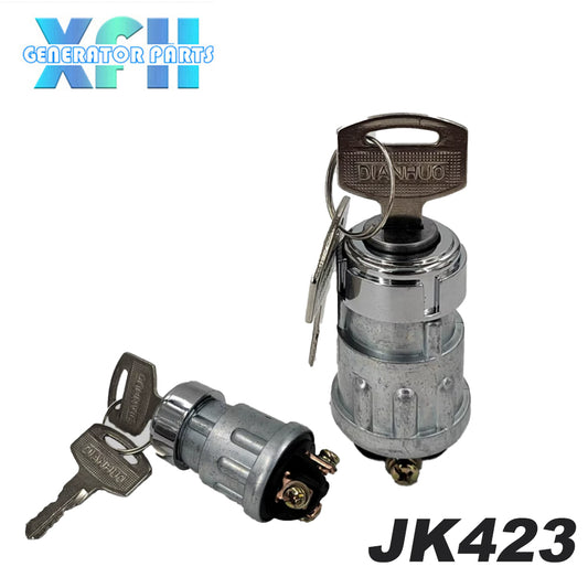JK423 JK404 Pure Copper Ignition Switch Ignition Lock Start Key for Farm Tractor Engineering Vehicle Forklift