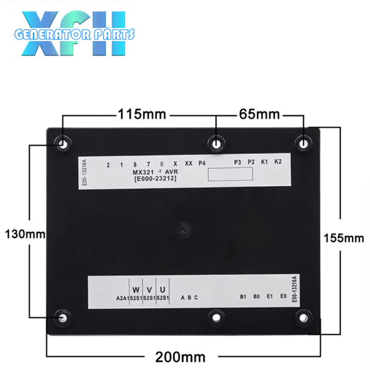 AVR MX321 Generator Spare Part Automatic Voltage Regulator AVR 321 for Diesel Generator