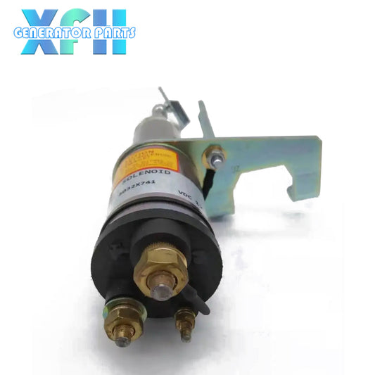 Engine stop solenoid A044F796 12V ONAN X2.5-G2 A044F794 A032X741 S746384 SS93411 12V for S3.8, C44D5 4BT, 6BT
