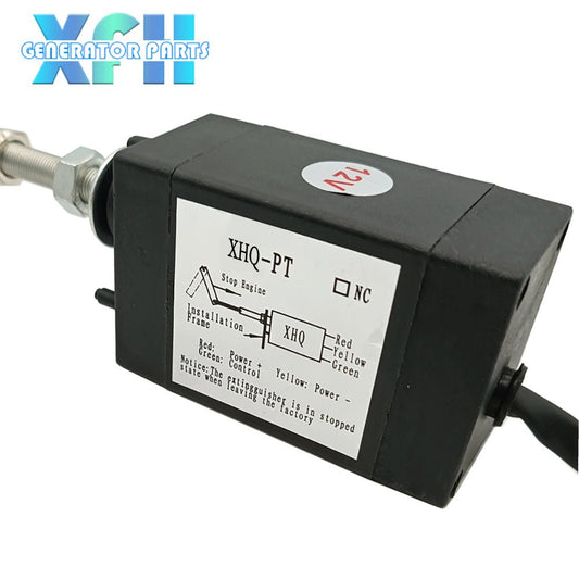 Diesel Engine Part 12V 24V XHQ - PT Stop Solenoid Flame Out Device Off Valve Generator Set Accessory Normal Close/Open Type - XFH generator parts