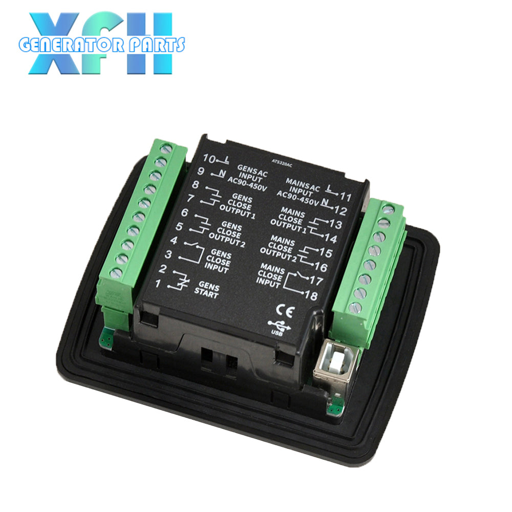 Mebay Generator ATS Controller ATS320 Auto Manual ATS Dual Power Switch Control Module ATS320AC