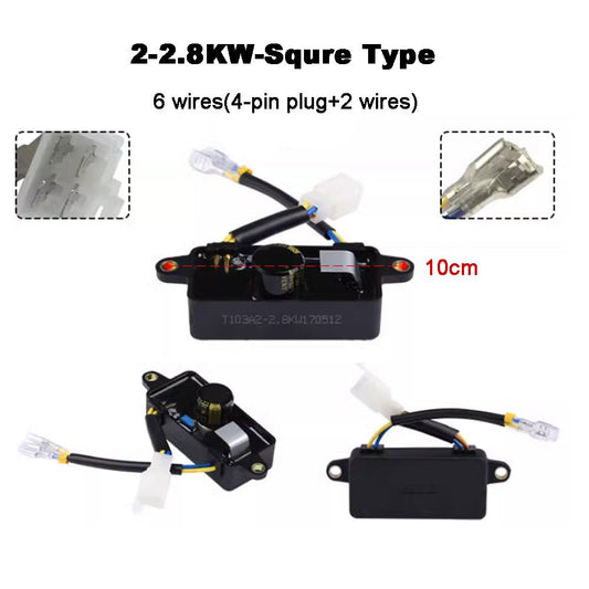 Single Phase Three Phases 6 8 Wires Gasoline Generator AVR 2KW 3KW 4KW 5KW 6KW 7KW 8KW - XFH generator parts