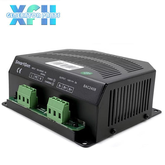 SmartGen 24V 8A Two - Stage Float Charger for Lead - Acid Batteries BAC2408 - XFH generator parts