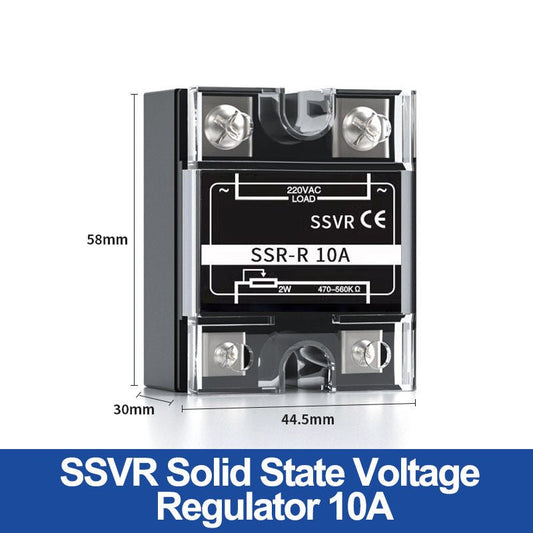 Solid State Relay SSR - 10A 25A 40A 60A 80A 100A 120A Voltage Regulating with Plastic Dust Cover Heat Sink 220V - XFH generator parts