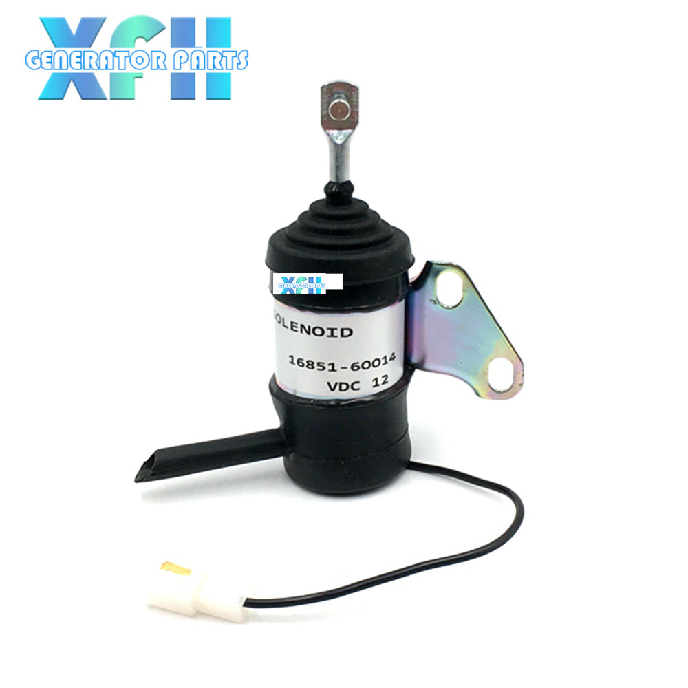Elettrovalvola Di Arresto Carburante Per Trattori E Tosaerba Kubota, 12V, Numero Ricambio 16851-60014