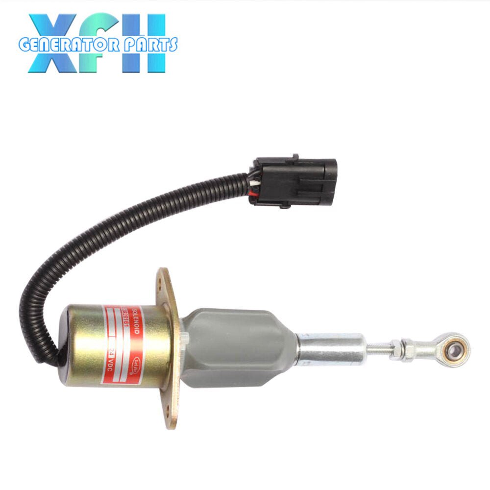 3928161 Diesel Generator Engine Fuel Shut Down stop Solenoid Value Flameout Switch 12v 24V Optional - XFH generator parts