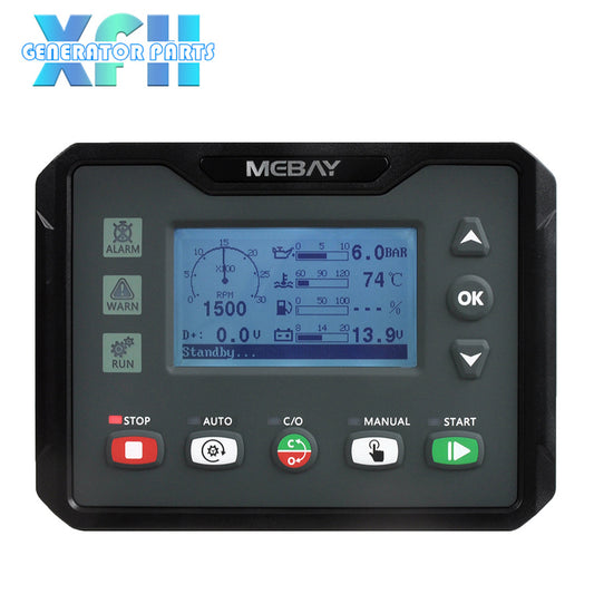 Mebay DC40S DC40SR Auto ATS Control Generator Controller Genset Control Module Panel 2.8 Inches LCD Screen