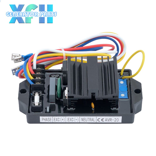 AVR-20 20A AVR Automatic Voltage Regulator Brushless Excitation Generator Stabilizer Control Module Diesel Genset Parts AVR 20A
