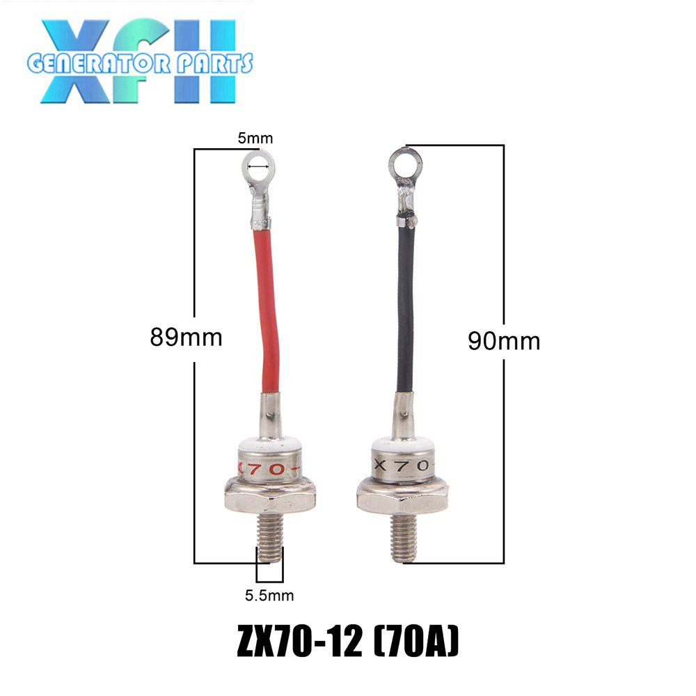 A Pair 25A 40A 70A Generator Rectifier Bolt Diode Male and Female Diode Rectifier Kits for Stamford Generator Genset Parts - XFH generator parts