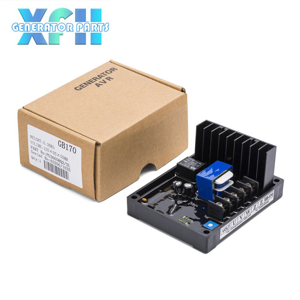 GB170 AVR Automatic Voltage Regulator For Brush Three Phase STC Alternator For Three Phase 220/380/400VAC Voltage Generator - XFH generator parts