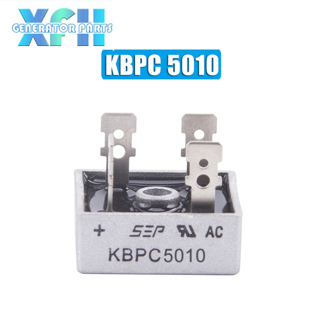 Generator Diode Bridge Rectifier 1000V 50A 35A 25A 15A KBPC5010 KBPC3510 KBPC2510 KBPC1510 SKBPC3516 SEP Single phase Three Phases alternator rectifier - XFH generator parts