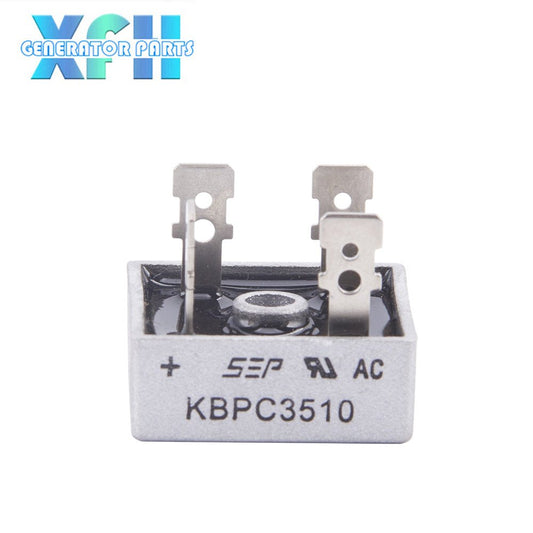 Generator Diode Bridge Rectifier 1000V 50A 35A 25A 15A KBPC5010 KBPC3510 KBPC2510 KBPC1510 SKBPC3516 SEP Single phase Three Phases alternator rectifier - XFH generator parts