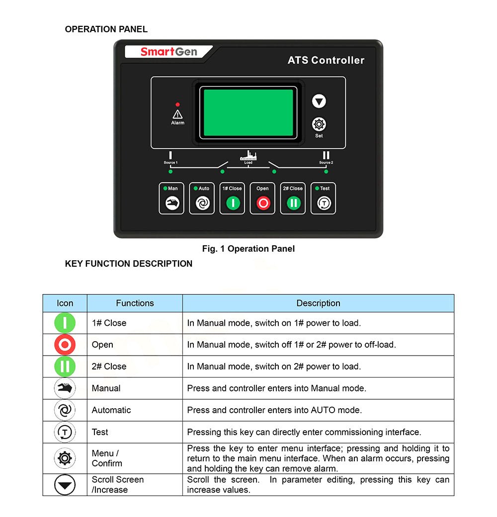 HAT600N HAT600NI SmartGen Original Genset ATS Controller HAT - 600N HAT - 600NI for Diesel Generator - XFH generator parts