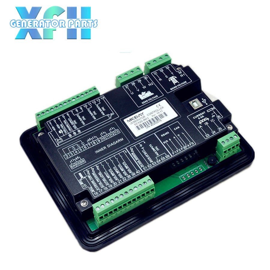 Mebay DC52D DC52DR 3.5 Inches LCD Screen Single Generator Automation Controller Mains Monitoring Auto Mains Failure AMF Function - XFH generator parts