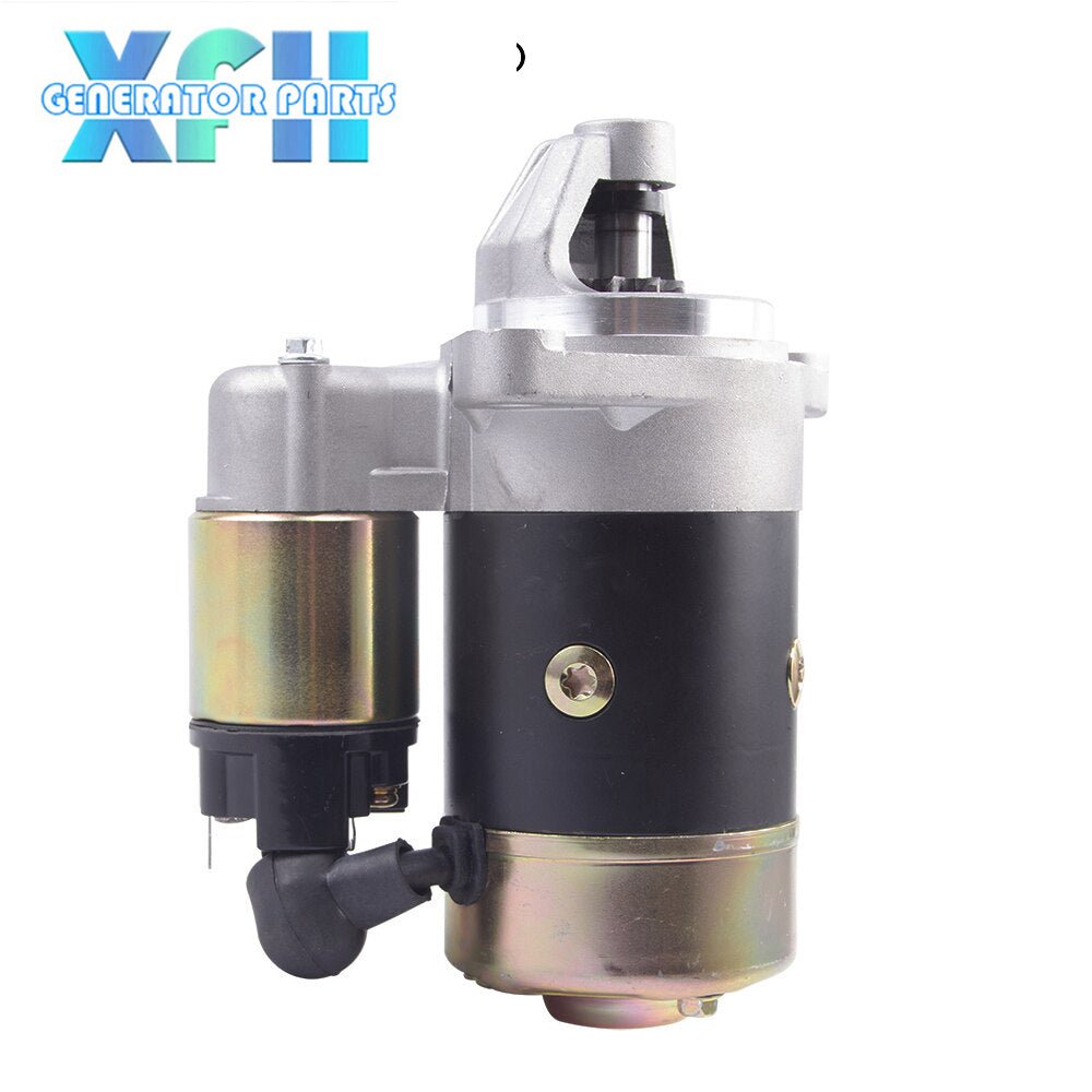 QD124A 12V 1.2KW Starter Motor and QD114A QD114 QD124FS Diesel Generator Parts Electric Starter Motor Copper Made For 186F 188F 192F Engine Motor Starter - XFH generator parts