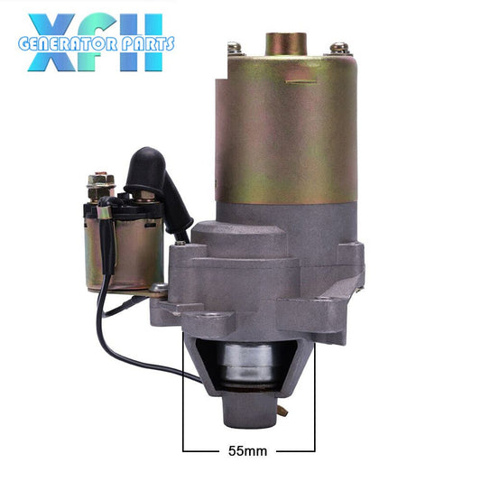QDJ113 12V 0.25KW Gasoline Engine Electric Motor Starter apply 5.5hp 168F 170F Diesel Engine Starter Motor Scooter Kit Parts - XFH generator parts