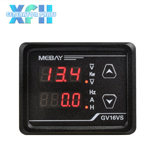 MEBAY Multifunctional Genset Panel Meter GV16VS 1 Relay Output 2-channel Switch Input