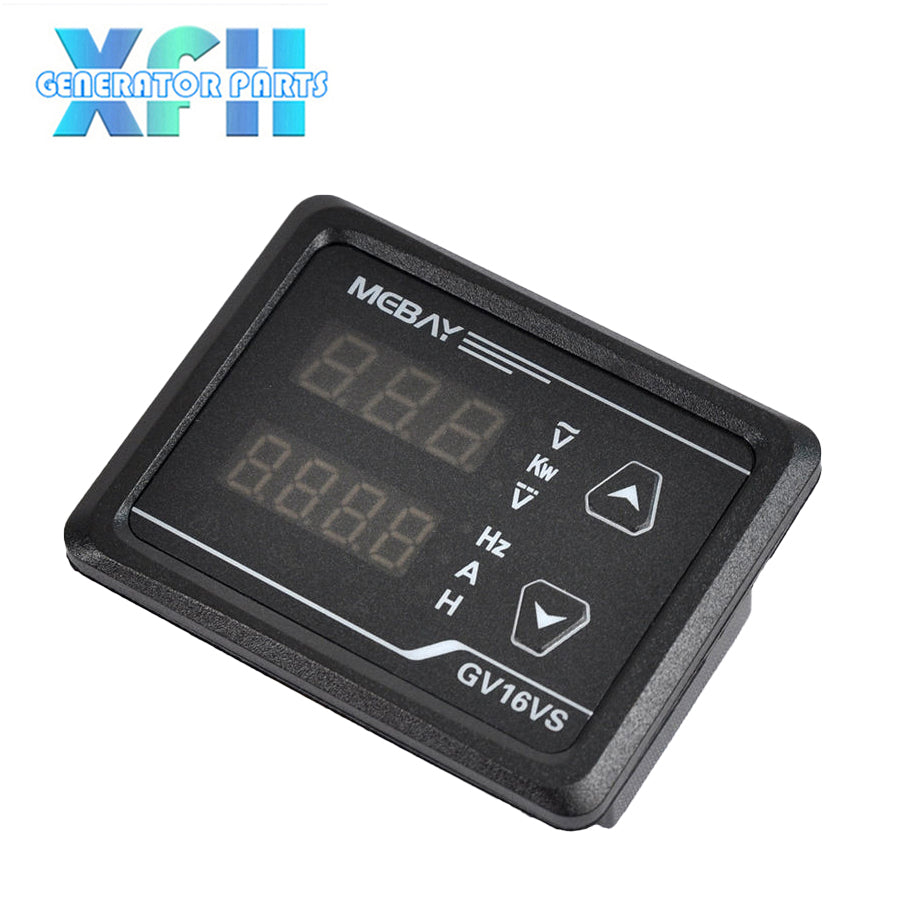 MEBAY Multifunctional Genset Panel Meter GV16VS 1 Relay Output 2-channel Switch Input