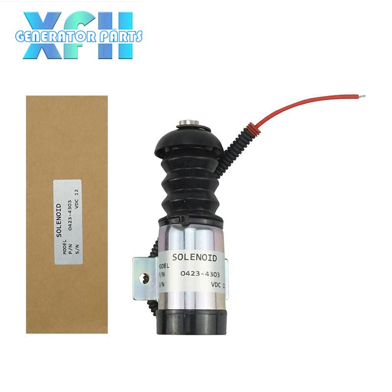 0423 - 4303 24V Fuel Cutoff Solenoid Valve 0423 4303 Shut Off Stop Solenoid for Diesel Engine - XFH generator parts