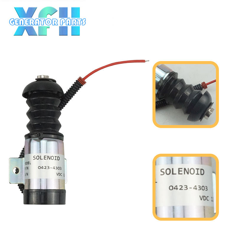 0423-4303 24V Fuel Cutoff Solenoid Valve 0423 4303 Shut Off Stop Solenoid for Diesel Engine