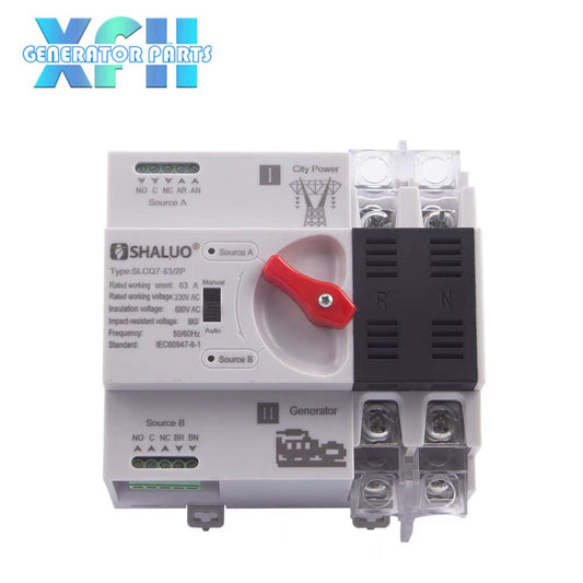 100A 4P 2P ATS Generator Dual Power Automatic Transfer Switch Module Circuit Breakers Switches Electric Generator Parts - XFH generator parts
