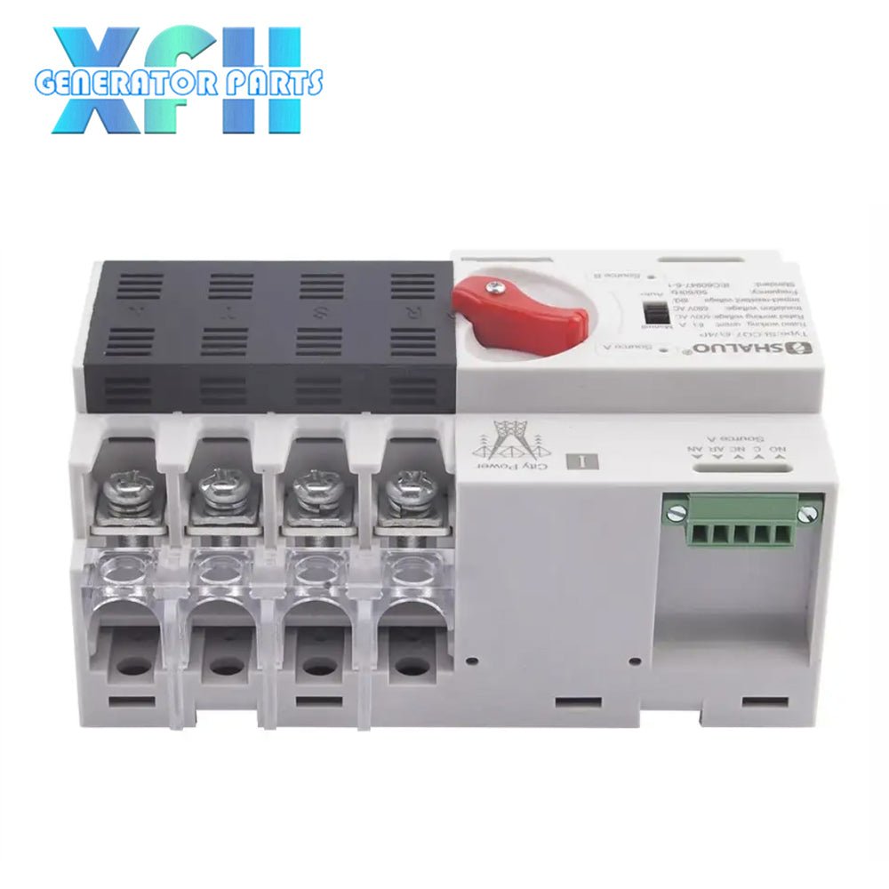 100A 4P 2P ATS Generator Dual Power Automatic Transfer Switch Module Circuit Breakers Switches Electric Generator Parts - XFH generator parts