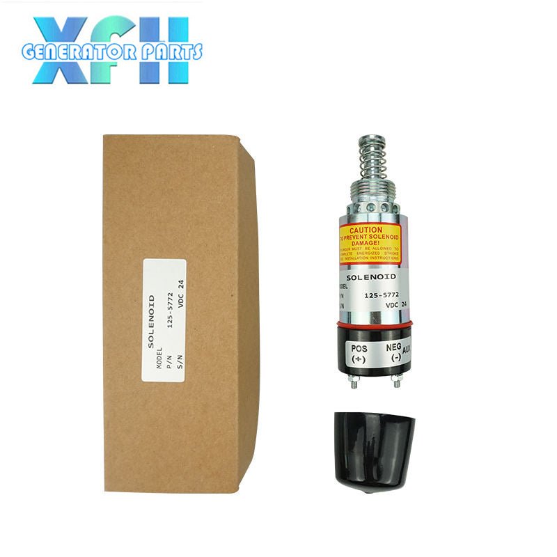 125 - 5772 24V 12V Fuel Stop Solenoid Shutdown Valve 7C - 9458 125 - 5771 9X - 5312 for Engine - XFH generator parts