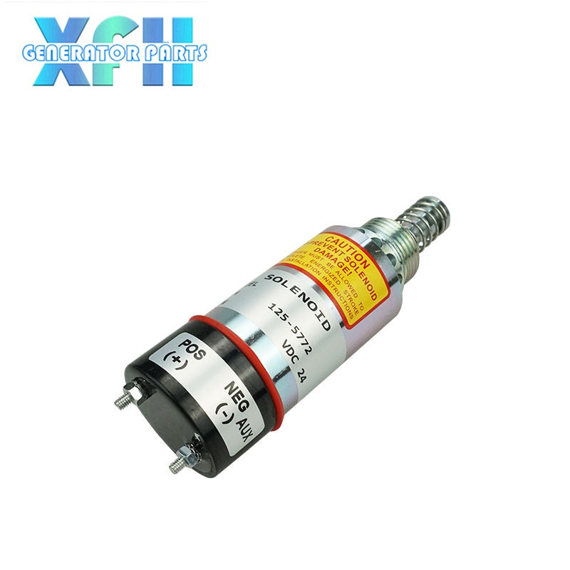 125-5772 24V 12V Fuel Stop Solenoid Shutdown Valve 7C-9458 125-5771  9X-5312 for Engine