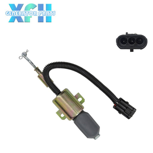 12V Flameout Solenoid Valve SA - 4813 - 12 1756ES - 12E3ULB1S1 24V D59 - 105 - 04 3928219 SA - 4813 - 24 1756ES - 24E3ULB1S1 For Shang Chai 6114 - XFH generator parts