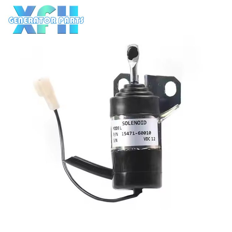 15471 - 60010 12V Fuel Shut Off Solenoid For Kubota Denso Fuel Shut - Off Solenoid 052600 - 1001 052600 - 1000 - XFH generator parts