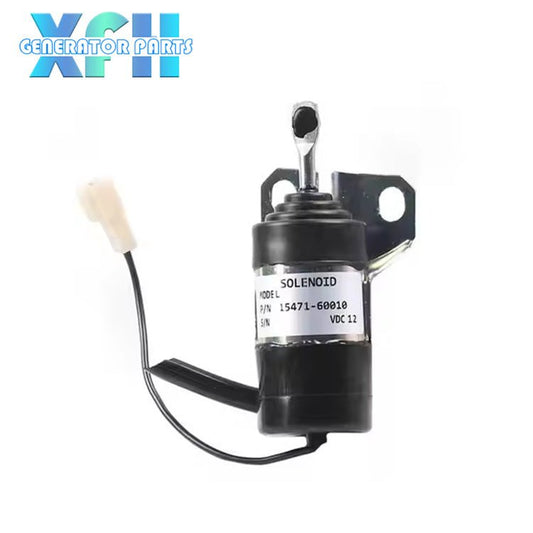 15471 - 60010 12V Fuel Shut Off Solenoid For Kubota Denso Fuel Shut - Off Solenoid 052600 - 1001 052600 - 1000 - XFH generator parts