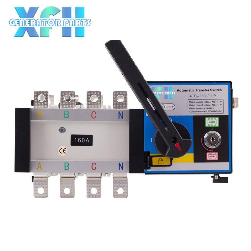 160A ATS 4P Dual Power Auto Transfer Switch for Generator (3P Also Available) - XFH generator parts