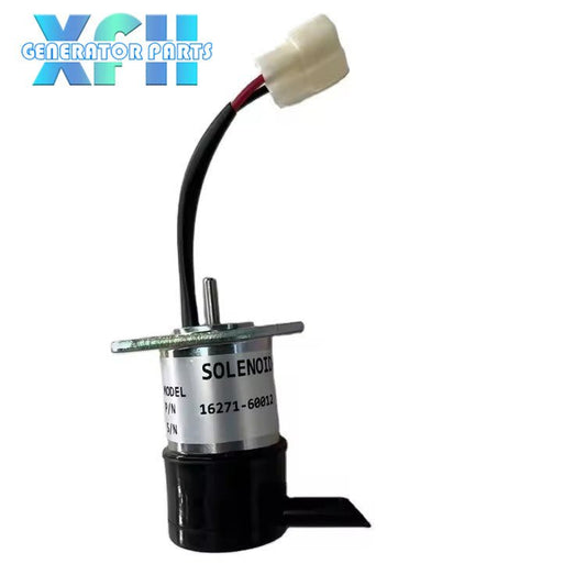 16271 - 60012 Shutoff Solenoid Valve For Kubota R310 BX23D BX2200D ZD28 D1105 12V 052600 - 4150 052600 - 4151 - XFH generator parts