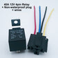 40A  80A 4 pin / 5 pin 12V / 24V Socket NO/NC Waterproof Automotive Relay for Headlight Air Conditioner Fan & Horn