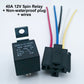 40A  80A 4 pin / 5 pin 12V / 24V Socket NO/NC Waterproof Automotive Relay for Headlight Air Conditioner Fan & Horn
