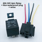 40A  80A 4 pin / 5 pin 12V / 24V Socket NO/NC Waterproof Automotive Relay for Headlight Air Conditioner Fan & Horn