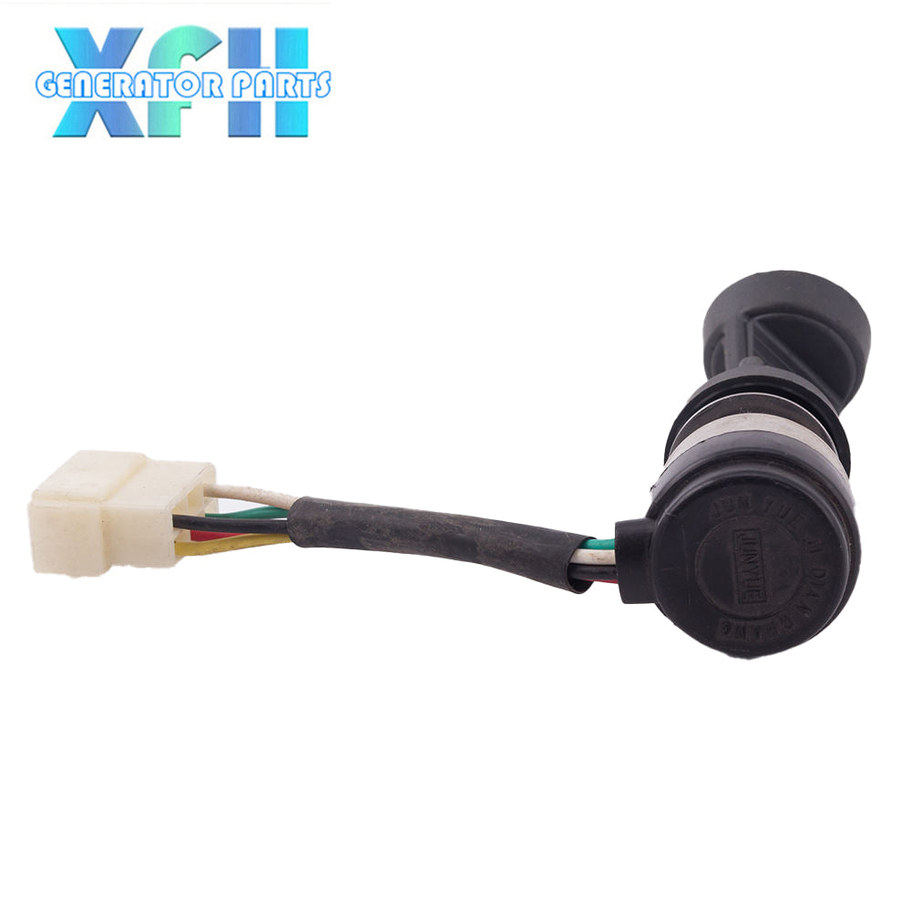 Diesel Generator Parts 5 Wires Electric Start Switch Key Lock