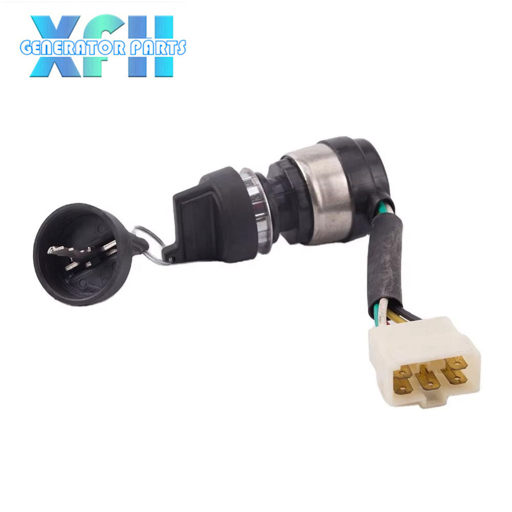 Diesel Generator Parts 5 Wires Electric Start Switch Key Lock