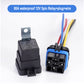 40A  80A 4 pin / 5 pin 12V / 24V Socket NO/NC Waterproof Automotive Relay for Headlight Air Conditioner Fan & Horn