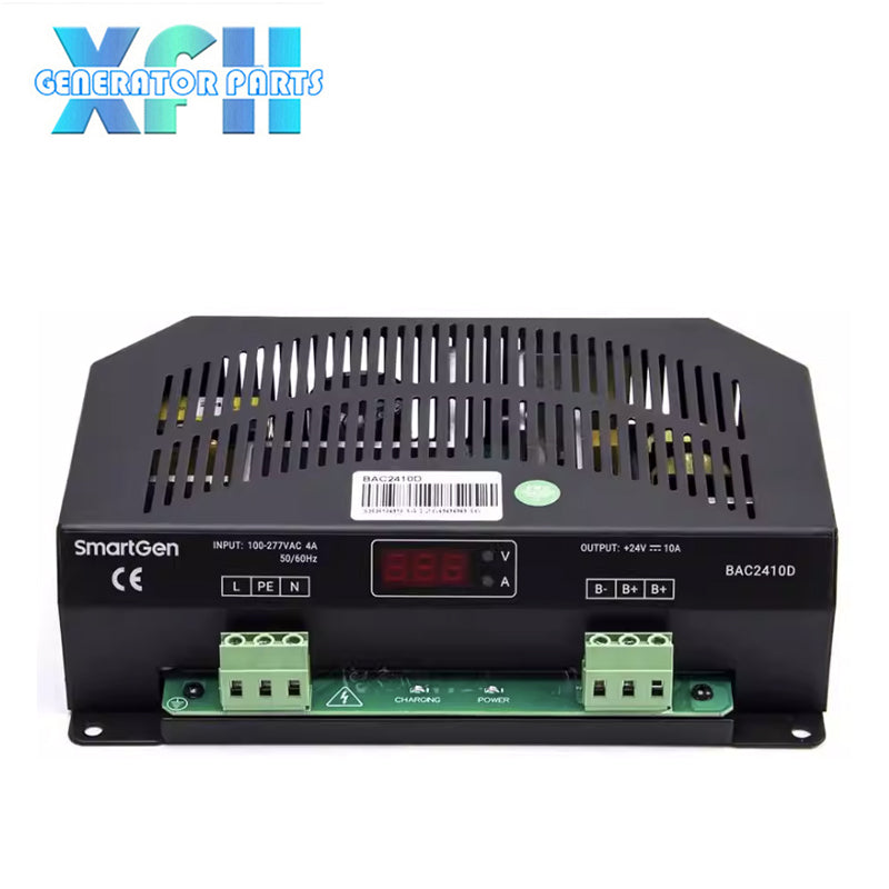 SmartGen 24V 10A Intelligent Two-Stage Charging Float Charger BAC2410D Digital Tube Display