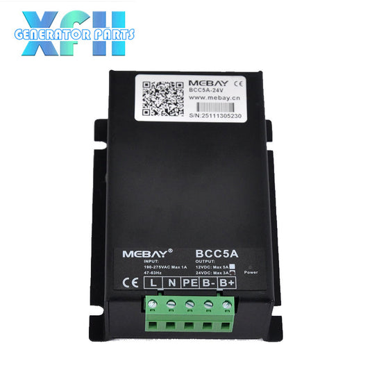 MEBAY 12V 5A Generator Genset Battery Charger BCC5A 5A Float Charging