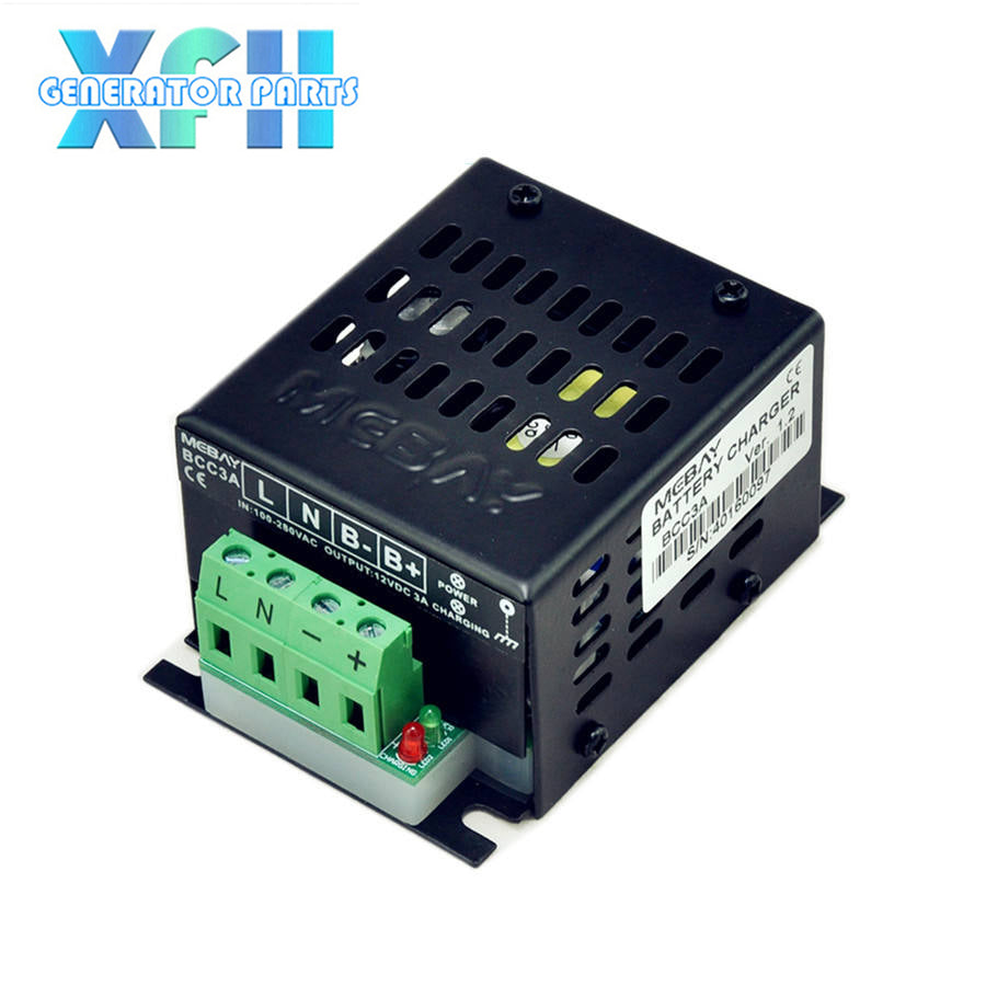 Mebay Generator Float Charging Battery Charger BCC3A 12V 3A Genset Battery Charger