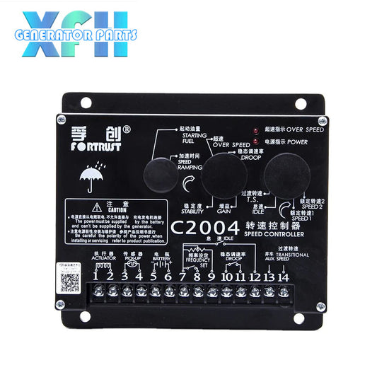 C2004 Original Fortrust Diesel Engine Controller C2004 Electronics Governor Speed Control Board 24V 1500r/min