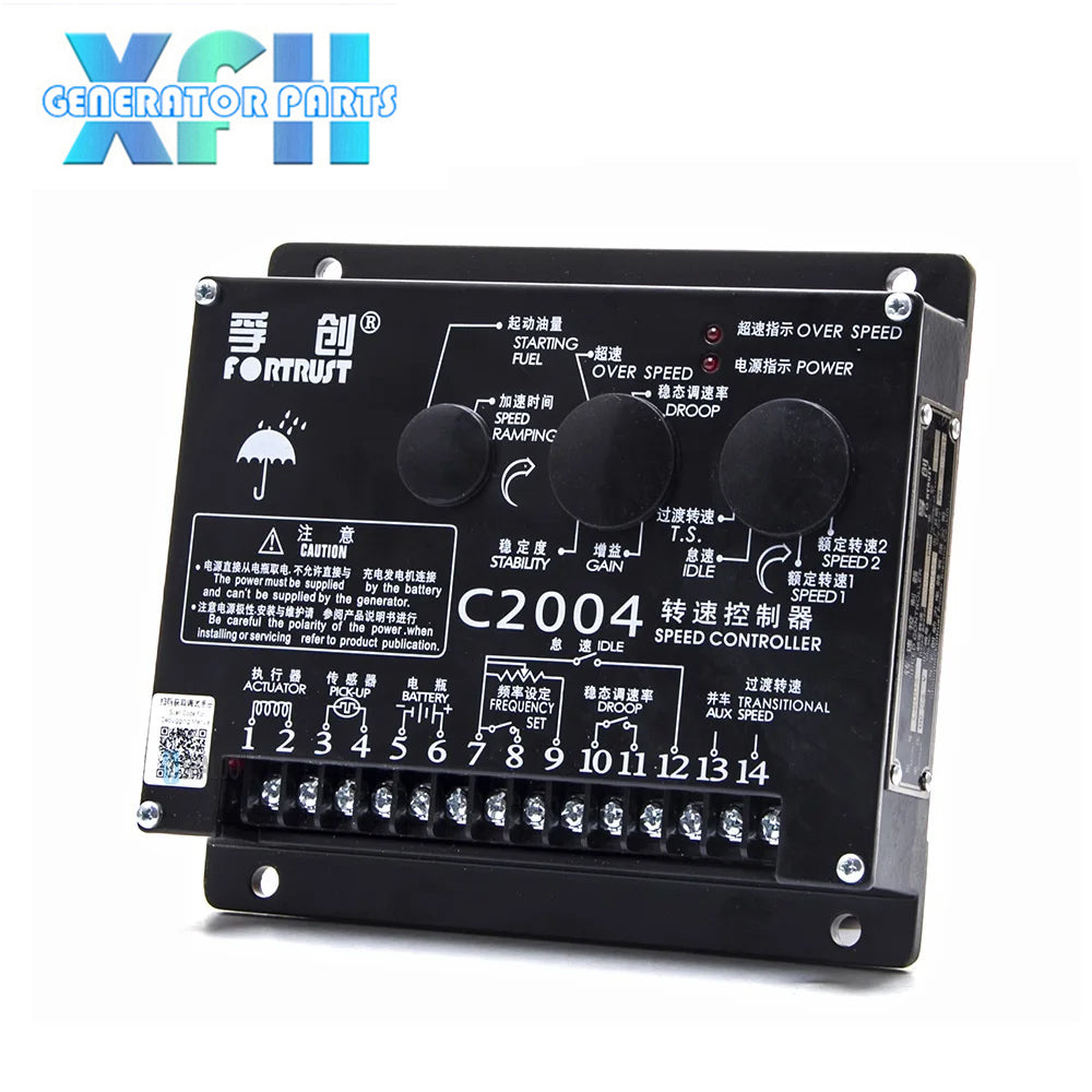 C2004 Original Fortrust Diesel Engine Controller C2004 Electronics Governor Speed Control Board 24V 1500r/min